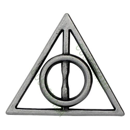 30pcs-Gun Black Plated 2 Sided Triangle Connector Charms 32X29mm