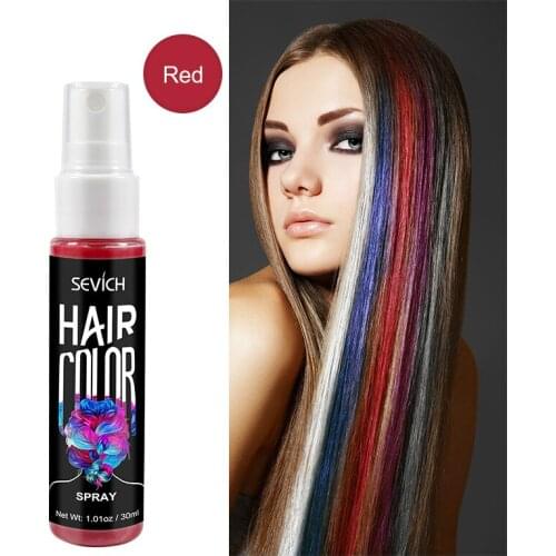 5 Color Hair Color Spray Instant Hair Color Styling Product One-time Hair Dry Color Fashion Beauty Makeup 30ml