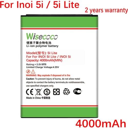 Wisecoco NEW Battery For Inoi 5i 5i Lite CellPhone High Quality Battery+Tracking Number