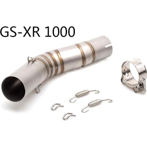 Free Shipping Motorcycle Exhaust Middle Pipe Link Pipe For Suzuki GSXR1000 GSX R1000 GSXR 1000 Modified Middle Link Pipe