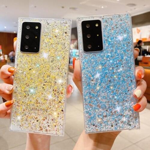 Glitter Sequin Bumper Case For Xiaomi Redmi Note 10 Pro 5G 9 S 8 A 7 9A 9C K40 Mi 11 Lite 10T POCO X3 NFC M3 Soft Silicone Cover