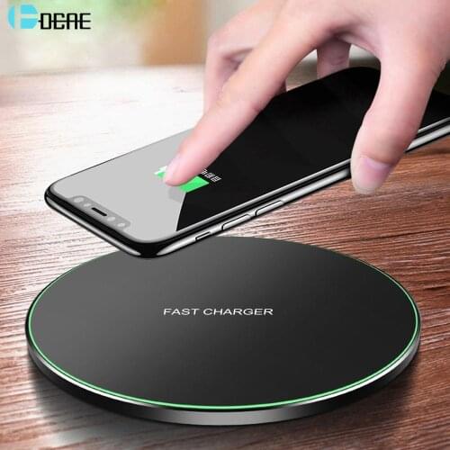 DCAE Quick Qi Wireless Charger For iPhone 12 11 Pro 8 X XR XS Max 30W Fast Charging for Samsung S20 S10 S9 Type C USB Charge Pad