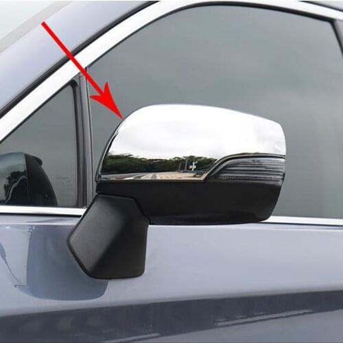 Chrome Side Rearview Mirror Cover For Subaru XV Impreza Crosstrek 2017 2018 2019 Car Styling Decoration Covers Accessories