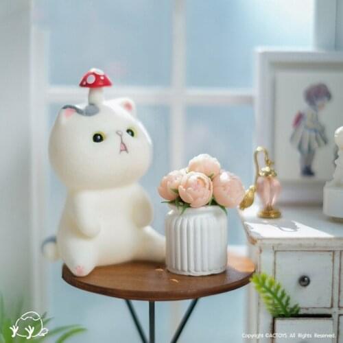 Surprise Box Baby Cat Flocking Blind Box Toys Action Figures Blind Bag Toys for Girls Caja Sorpresa Kawaii Model Birthday Gift