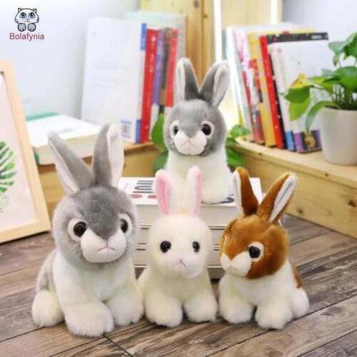 BOLAFYNIA Children Plush Toy three color cute rabbit Baby Kid Stuffed Toy for Christmas Birthday Gift