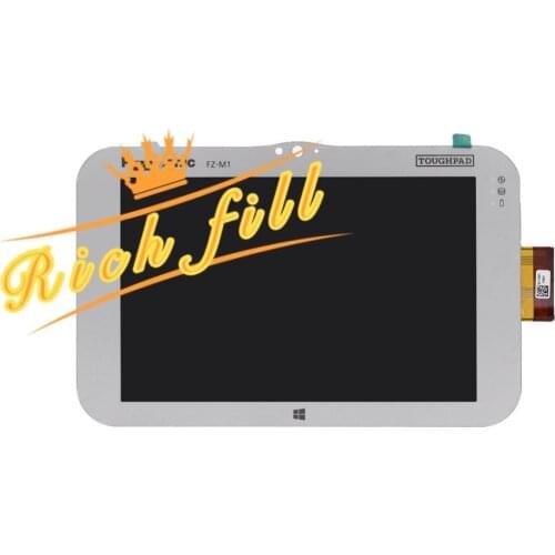 For 7" Panasonic FZ-M1 CFAAXCM FZ-M1 TOUGHPAD LCD Display Screen Panel + Touch Digitizer