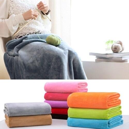 Hot Sale Spring/Autumn Coral Fleece Blankets For Beds Sofa Throw Blanket 50*70cm