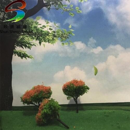 2019 free shipping Mini model tree 3cm 6cm model wire tree layout model design