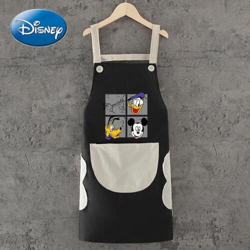 Disney net red apron female household fashion kitchen work waterproof and oil-proof cute Japanese summer overalls