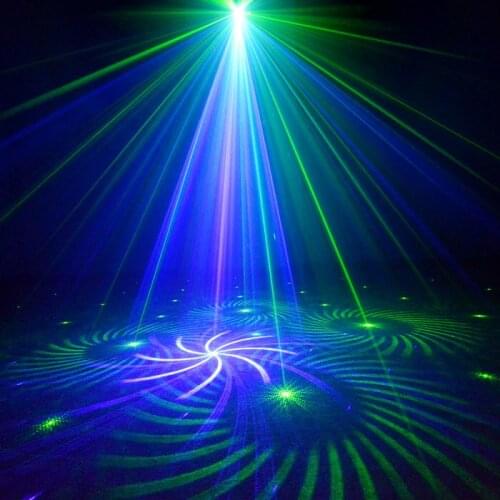 Chims DJ Laser Lights GB 24 Gobo LED Stage Lighting Projector for Xmas Family Disco Dance Music Bar Christmas Festival Party