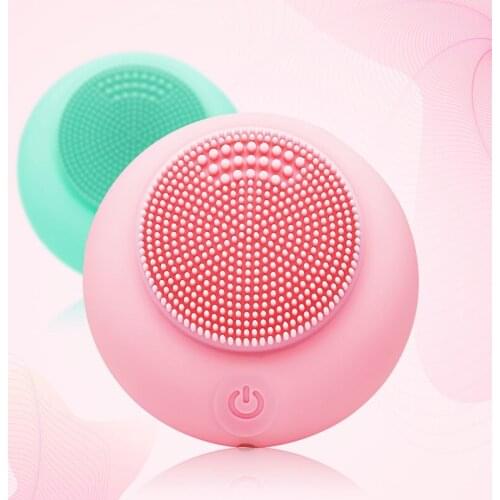 MINI Electric Facial Cleanser Potable Face Cleansing Brush Ultrasonic Vibrating Deep Cleaning Remove Blackhead Waterproof