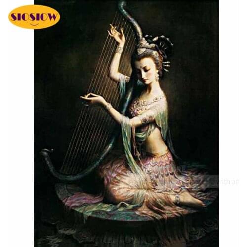 Diy 5 D Diamond Mosaic Embroidery 3D Diamond Painting Cross Stitch Set Beauty Lady Full Square Drill Decoration Home Living Room