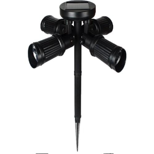 Solar powered Outdoor Waterproof Four-headed Spotlight/28LED Garden Spotlight Garden Lawn Lighting