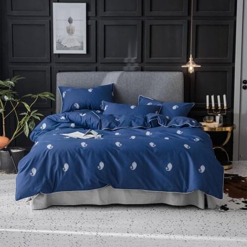 New 2019 Light Luxury 100% Cotton Exclusive Bedding Sets Mermaid Twin Queen King Size Include Duvet Cover+Bed Sheet+Pillowcases
