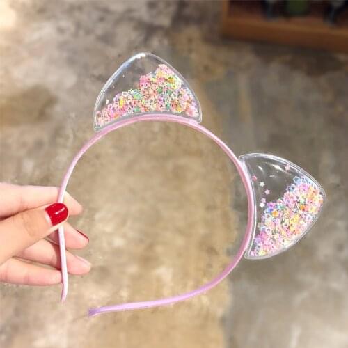 Cat Ears Headband Korean Children Princess Kids Baby Headband Hair Accessories Christmas Gift Head Wrap Hair Band Baby Gift
