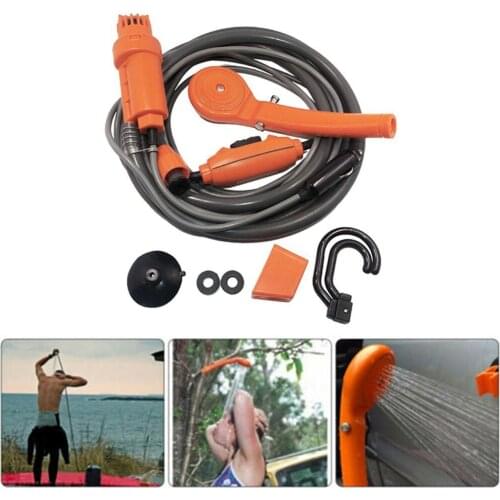 Hot 12V Universal Car Washer Shower Set Portable Electric Pump Outdoor Camping Travel Car Washer Hiking Pet Washer 2020 New