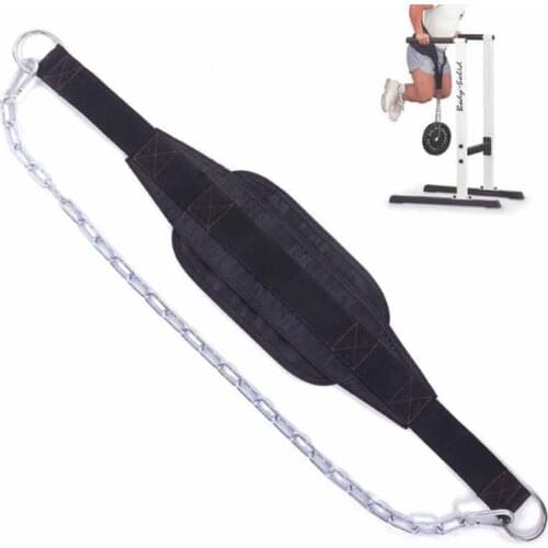 Thicker Metal Chain Weight Lifting Dip Belt Pull-Up Gym Equipment Bodybuilding Musculation Exercise Crossfit Fitness Training