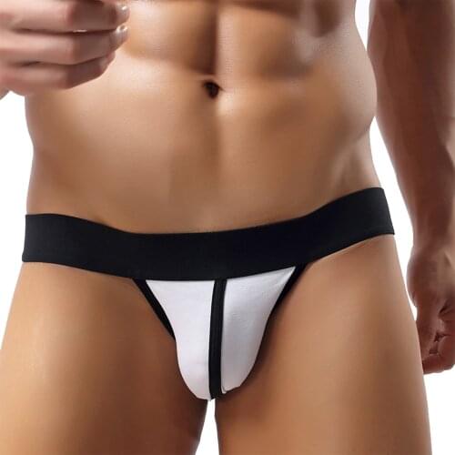 Sexy Underwear Mens Thongs G-Strings Male Pure Underpants Cotton Comfortable Thin Breathable Sexy Panties Thong T Pants