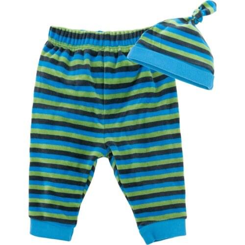 Kavkas 2 Pcs/set Pants+Bibs Baby Clothes Set Striped Newborn Girl Boy Clothing Winter Infant Outwear