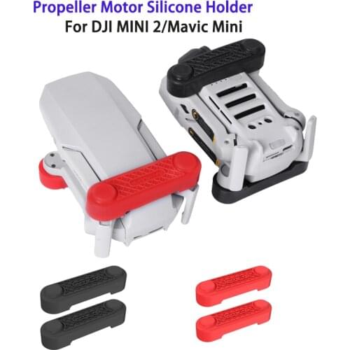 2 in 1 Propeller Stabilizers Motor Cover Soft Silicone Propellers Motor Protector For DJI Mini 2/Mavic Mini Drone Accessories