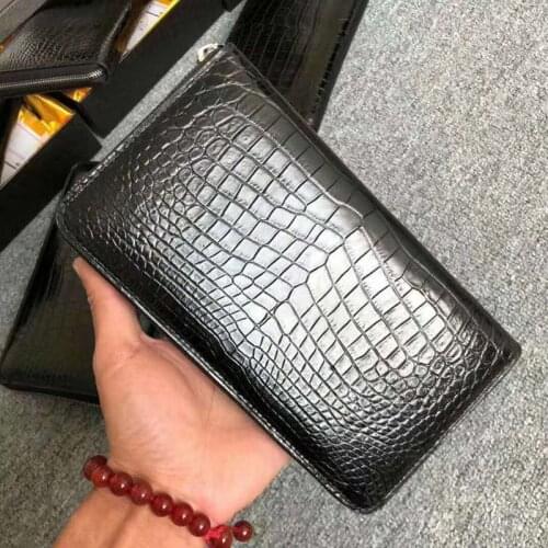 Xinepiju new arrival men clutch bag men bag crocodile leather men bag men wallet business leisure fashion