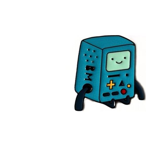 1Pcs Fashion Enamel Pin Robot Brooch Bag Hat Clothes Lapel Pins Badge Brooches For Women Kids Jewelry Gift