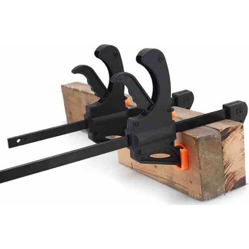 1pcs Woodworking Bar Fast F Clamping Grip 4/6/8 Inch Release Squeeze Carpentry Wood Trigger Clamps Plate Hand Tool