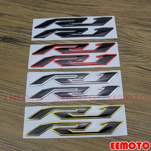 3D Raised Motorcycle Body Side Tank Pad Motorbike Fairing Decals logo Label Emblem Stickers For YZF600 YZF1000 YZF R1 R6