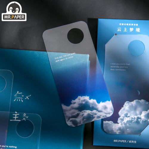 6 Designs 10 Pcs/bag Ins Style Frozen Fantasy Series Creative Hand Account DIY Decoration Bookmarks Student Office Supplies