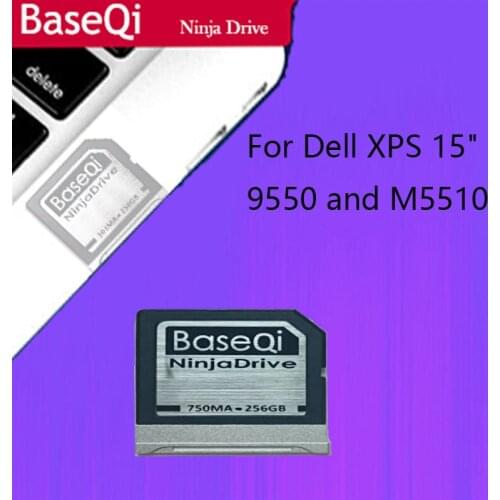 BaseQi Ninja Drive Aluminum 256GB SD Card For Dell XPS 15"9550 /M5510