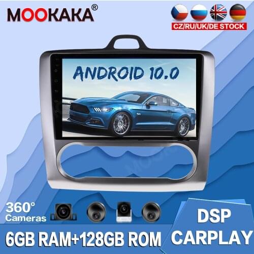 For Ford Focus 2004-2011 Android 10.0 128G Car Multimedia Player Radio GPS Navigation Auto Stereo Recorder Head Unit Audio