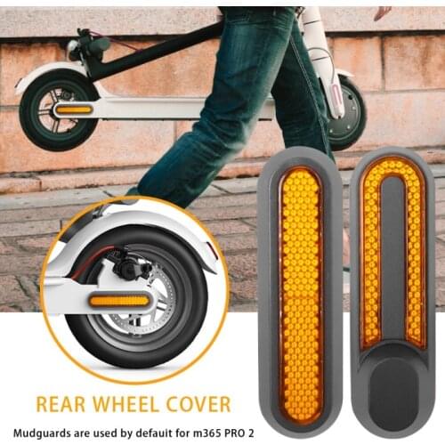Front Rear Wheel Cover For Xiaomi M365 Pro 2/1s/ Pro Electric Scooter Reflective Protective Shell Cap Cover Plastic Modified Set