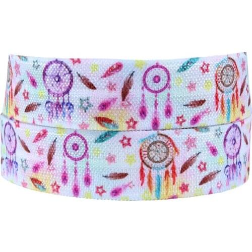 FLRA ElasticRainbow unicorn fold over elastic ribbon for baby headband