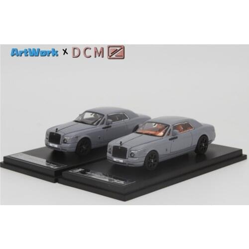 ArtWork x DCM 1:64 Rolls Royce Phantom Coupe Grey & Orange/Black Interior Diecast Model Car