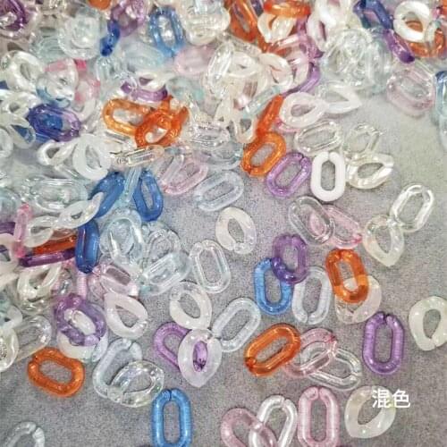 50Pcs Nail Art Candy Color Jelly Ring Buckle Pendant Jewelry Multi-Colors Nail Art 3D Charms Oval Manicure Nail Colorful Gems