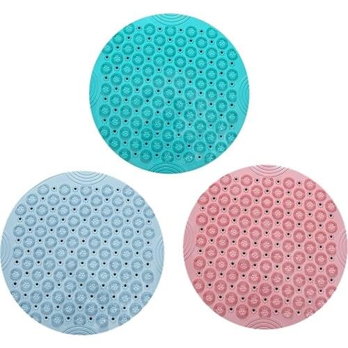 1PCs Lazy Bath Non-Slip Mat Bath Shower Mat PVC Round Bathroom Mat Anti-Skid Massage Mat Bathroom Pad Hot