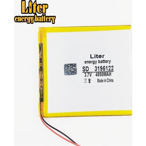 3.7V 4850 mAh Li-polymer rechargeable Battery Lithium Li-Po 3195122 for Mobile Power MP5 Tablet PC GPS P