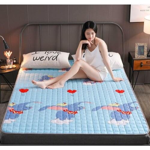 Machine washable mattress pad tatami anti-slip protective pad mattress sheet quilted bedspread couch cover bedspread