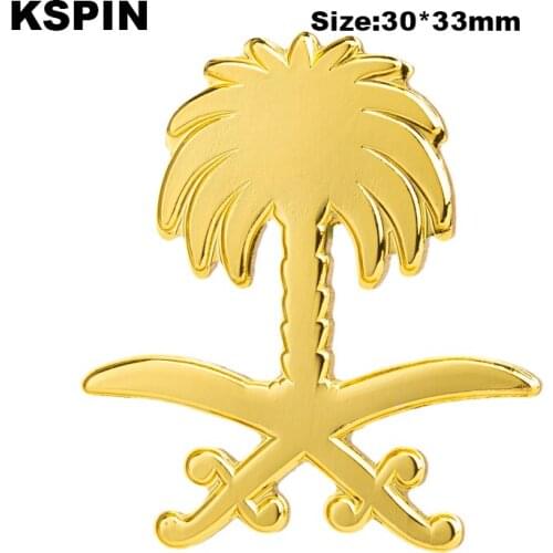 Coconut Metal Badge Lapel Pins Brooch Jewelry Rozet in Badges Pin