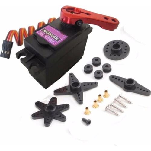 MG996R Metal Gear Torque Digital Servo 15KG + 25T Metal Servo Horn for 1/10 1/8 RC Cars