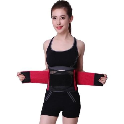 Multi-color Men Women Body Fitness Belt Sport Safety Waist Support Breathable faja lumbar Brace Belt waistband Power Tummy Belts