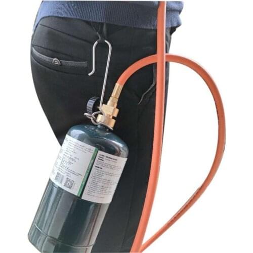 Stainless Steel Welding Gas Bottle Belt Hook Hand MAPP Propane Bottle Clip