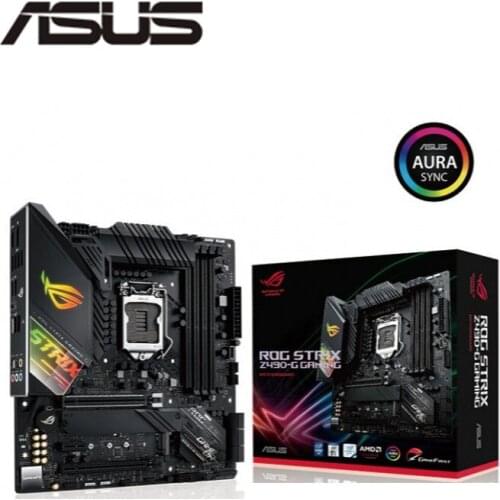NEW For Asus ROG STRIX Z490-G GAMIN Original Desktop Intel Z490 Z490M DDR4 Motherboard LGA 1200 i7/i5/i3 USB3.0 M.2 SATA3