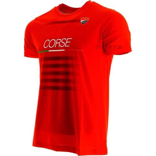 Spring And Summer Red New MOTO For Ducati GP Motorcycle Riding Short-Sleeved Quick-Drying Breathable Racing T-shirt Locomotive