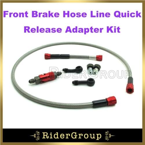 Front Brake Hose Line Quick Release Adapter Kit For Pit Dirt Bike Motorcycle Motard Parts