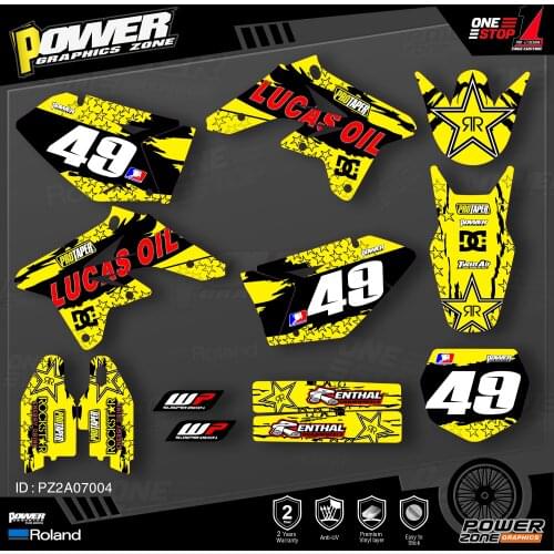 PowerZone Custom Team Graphics Decals Stickers Kit For SUZUKI Decal 2007 2008 2009 RMZ 250 004