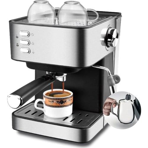Semi-automatic Coffee Maker Household Office Small Espresso Machine Coffee Steam Milk Froth Machine All-in-one Coffee Maker