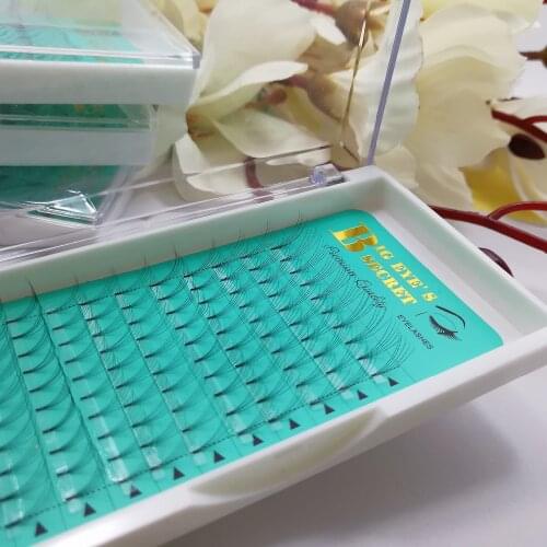 Big eyes secret Silk lash Cilia Extension Kit Premade Volume Eyelash Fans 5D Russian Eyelashes Extension Individual Eyelashes