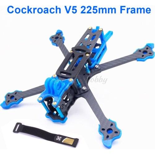 Cockroach V5 5inch 225 225mm Carbon Fiber Freestyle Frame Quadcopter Kit X type with 5mm Arm For FPV RC Racing Drone