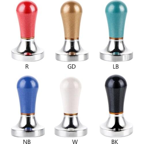 57.5mm Espresso Coffee Tamper Aluminum Alloy Coffee Tamper with Handle for Coffee Maker Espresso Press Hammer Tool